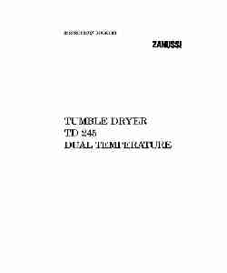 Zanussi Clothes Dryer TD245-page_pdf